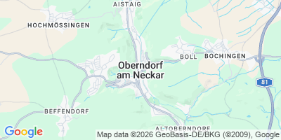 Karte Oberndorf am Neckar