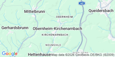 Karte Obernheim-Kirchenarnbach