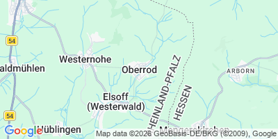 Karte Oberrod