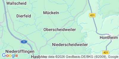 Karte Oberscheidweiler