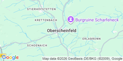Karte Oberscheinfeld