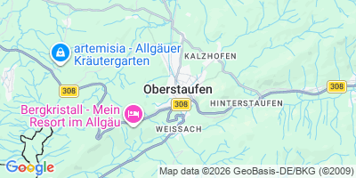 Karte Oberstaufen