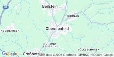 Karte Oberstenfeld
