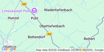Karte Obertiefenbach