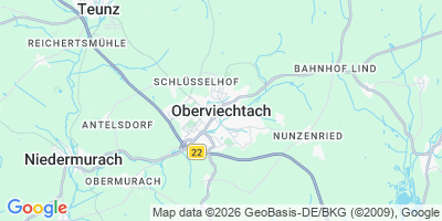 Karte Oberviechtach