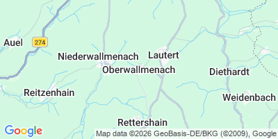 Karte Oberwallmenach
