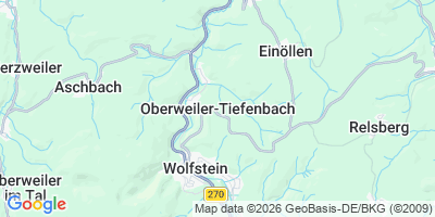 Karte Oberweiler-Tiefenbach