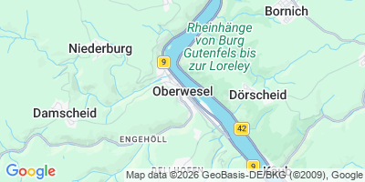 Karte Oberwesel