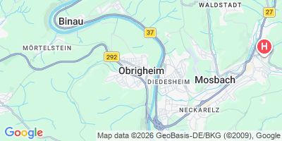 Karte Obrigheim