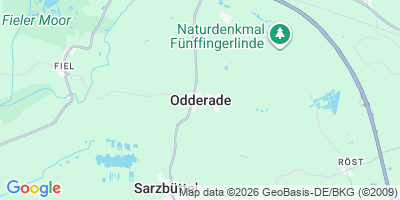 Karte Odderade