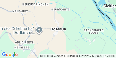 Karte Oderaue