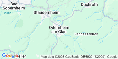 Karte Odernheim am Glan