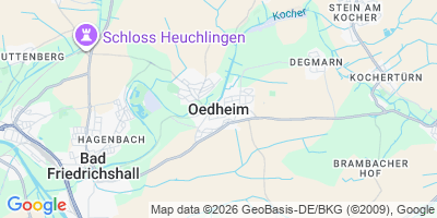 Karte Oedheim