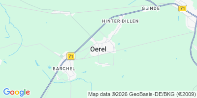 Karte Oerel