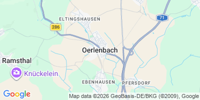 Karte Oerlenbach