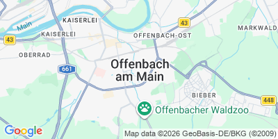 Karte Offenbach am Main