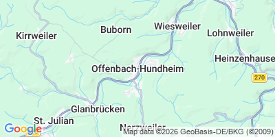 Karte Offenbach-Hundheim