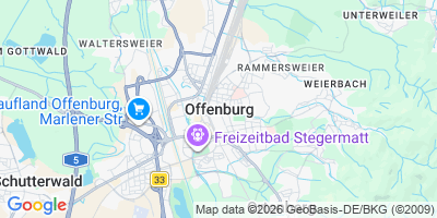 Karte Offenburg