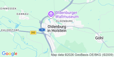 Karte Oldenburg in Holstein