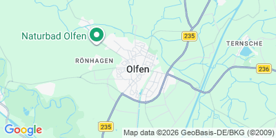 Karte Olfen, Stadt