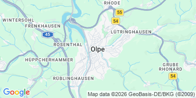 Karte Olpe