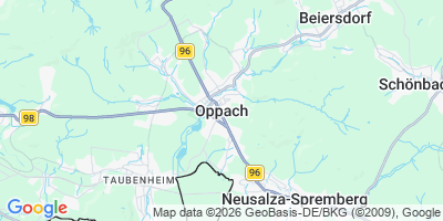 Karte Oppach