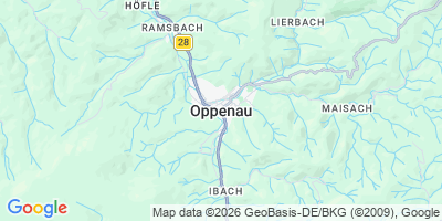 Karte Oppenau