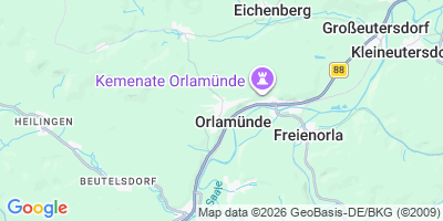 Karte Orlamünde