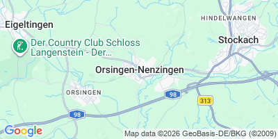 Karte Orsingen-Nenzingen