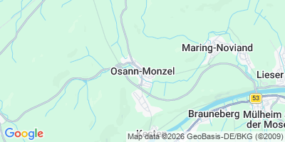 Karte Osann-Monzel