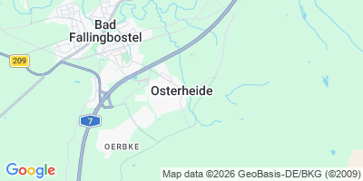 Karte Osterheide