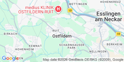 Karte Ostfildern