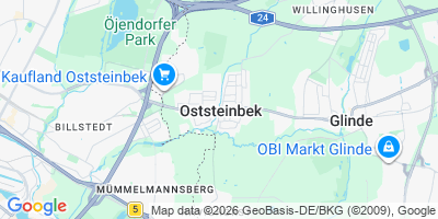 Karte Oststeinbek