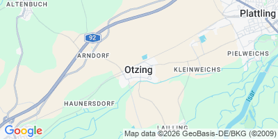 Karte Otzing