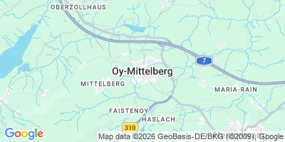 Karte Oy-Mittelberg