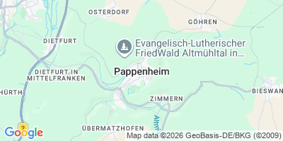 Karte Pappenheim
