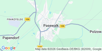 Karte Pasewalk