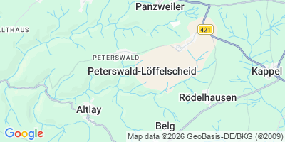Karte Peterswald-Löffelscheid