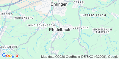 Karte Pfedelbach