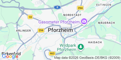 Karte Pforzheim
