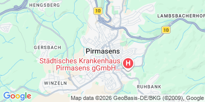 Karte Pirmasens