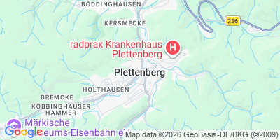 Karte Plettenberg