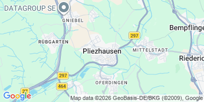 Karte Pliezhausen