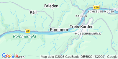 Karte Pommern