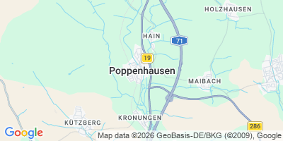 Karte Poppenhausen
