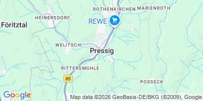 Karte Pressig