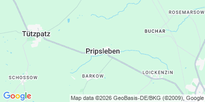 Karte Pripsleben