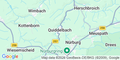 Karte Quiddelbach