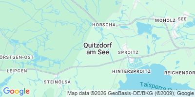Karte Quitzdorf am See / Kwetanecy pri jezoru