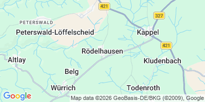 Karte Rödelhausen